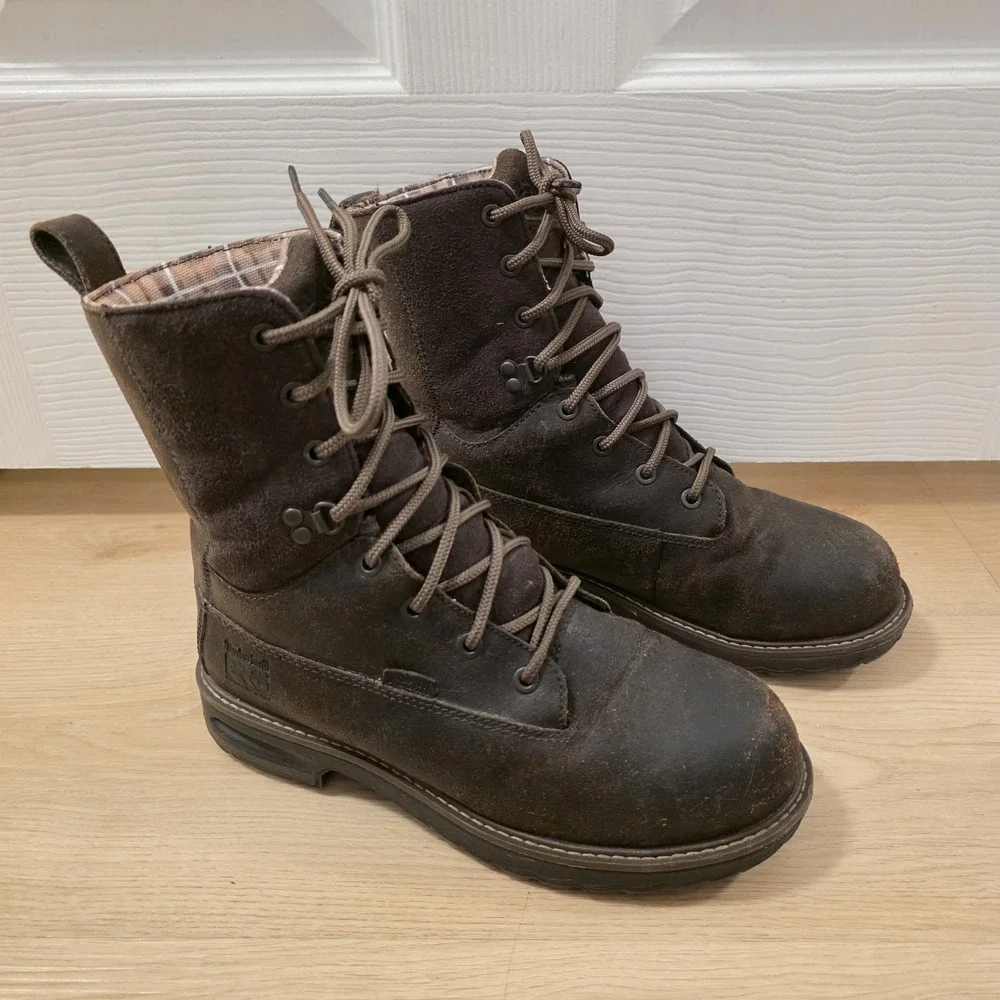 Timberland Pro Brown Suede 8